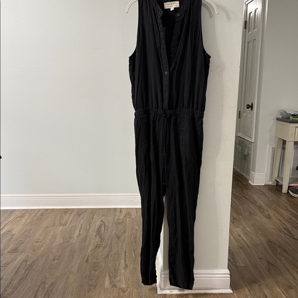 Cloth & Stone Black Sleeveless Jumpsuit